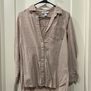 Old Navy Speckled Beige Tunic Shirt